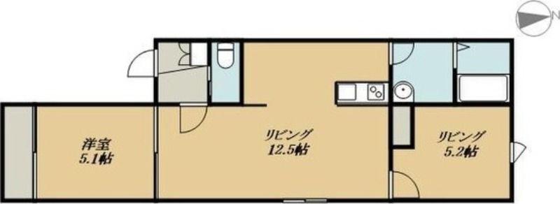 DEAR 30(2LDK/2階)の間取り写真