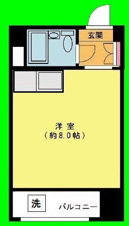 NSGビル(ワンルーム/4階)の間取り写真