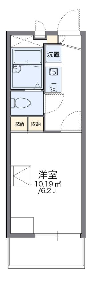 レオパレスあびこ(1K/3階)の間取り写真