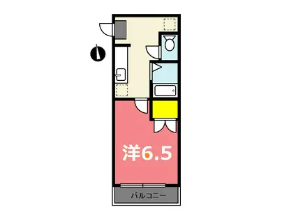 ホープハウス(1K/2階)の間取り写真