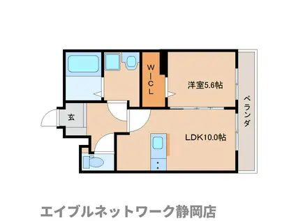 グランデ(1LDK/2階)の間取り写真