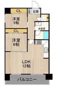 テンフォーティー(2LDK/3階)の間取り写真