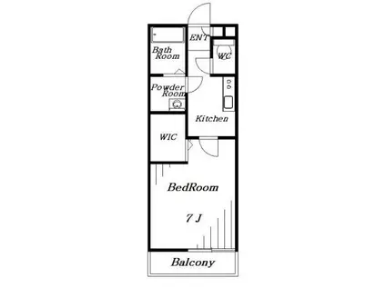 リブリ・ウインディーバレーIII(1K/1階)の間取り写真