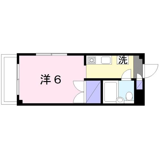 プラザドゥディーンA(ワンルーム/3階)の間取り写真