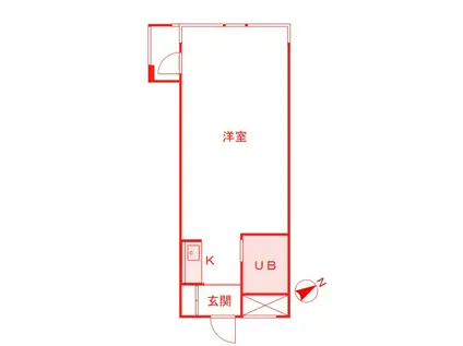 D.H.桜木町ビル(ワンルーム/4階)の間取り写真