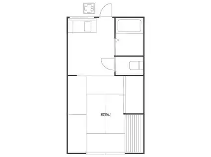 コーポ阿部(1K/2階)の間取り写真