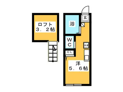 Y&Y伊勢町(ワンルーム/1階)の間取り写真