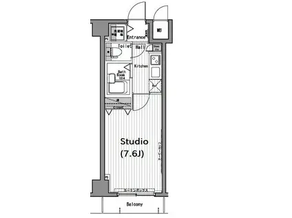 ガーラ落合南長崎(1K/4階)の間取り写真