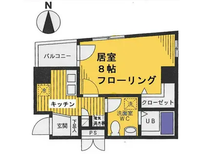 クローバーステイ秋葉原(1K/7階)の間取り写真