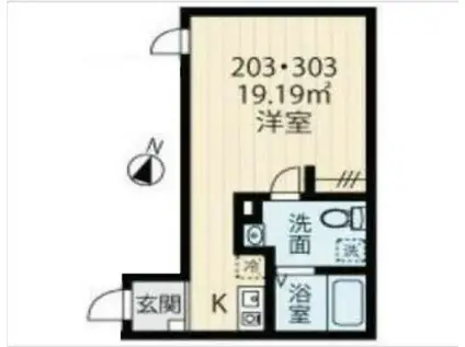 HASAI BUILDING 北千住(ワンルーム/3階)の間取り写真