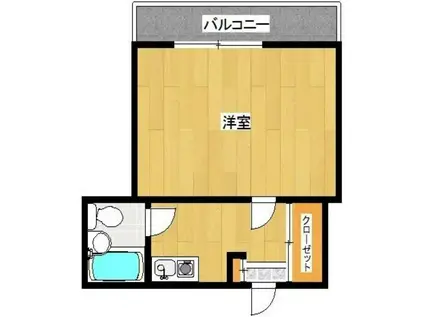 ラ・レジダンス・ド・グランドゥール(1K/1階)の間取り写真