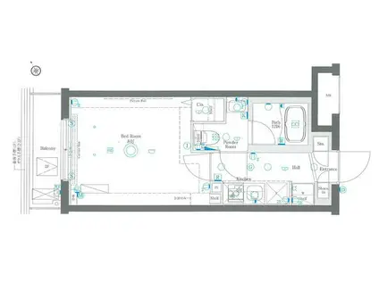 AZEST西高島平(1K/3階)の間取り写真