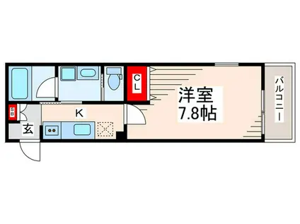 ジェイステージ西葛西(1K/3階)の間取り写真