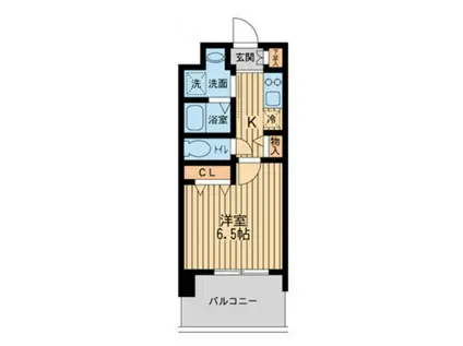 レジディア船橋I(1K/10階)の間取り写真