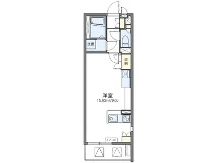 レオネクストADAMANTIII(ワンルーム/2階)の間取り写真