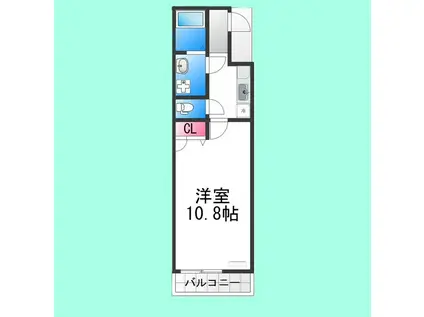 ワンズ ワン(1K/2階)の間取り写真