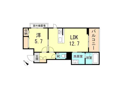 SHA MAISON GARDENS 水笠(1LDK/3階)の間取り写真