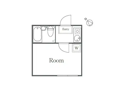 ジュネス三ノ輪(1K/1階)の間取り写真