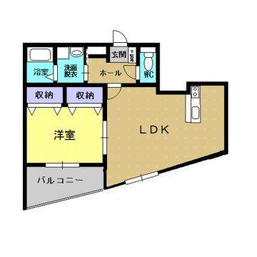 ライフアドバンス(1LDK/3階)の間取り写真
