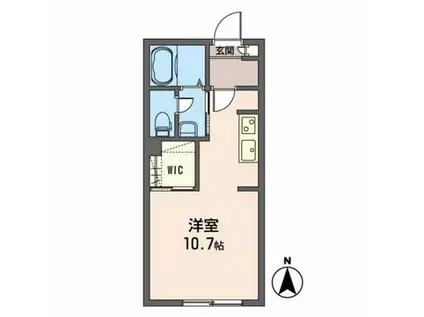 サンジュエル五日町(ワンルーム/1階)の間取り写真