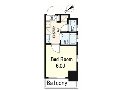 シティクリエイション茅場町(1K/8階)の間取り写真