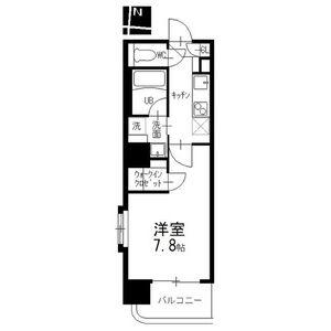 メイプルコート泉(1K/4階)の間取り写真
