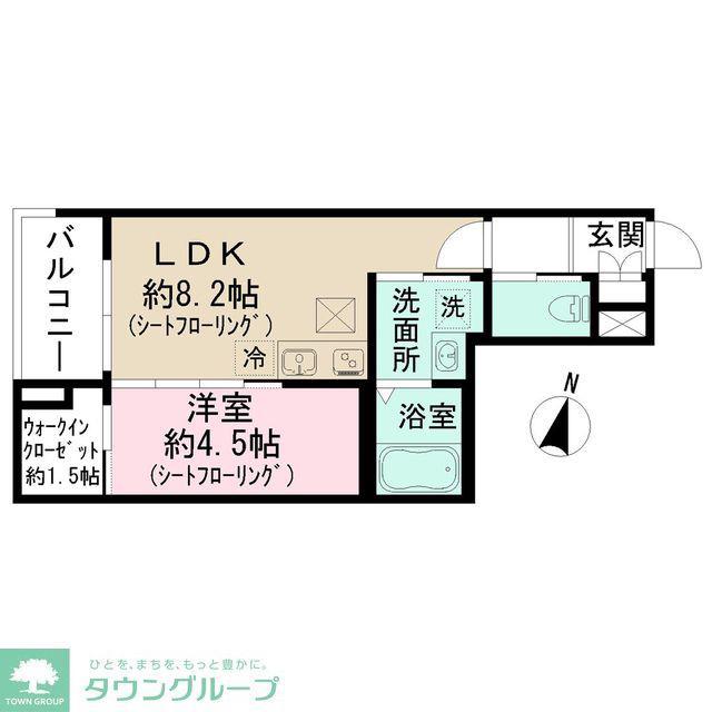 東京都練馬区上石神井南町計画(1LDK/1階)の間取り写真