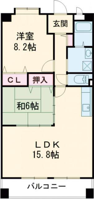 R-BLDG03(2LDK/2階)の間取り写真