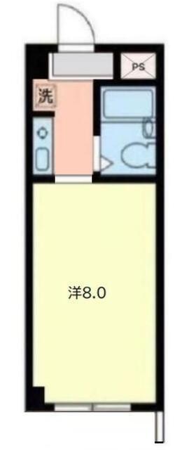 ラヴィエ新宿(1K/1階)の間取り写真