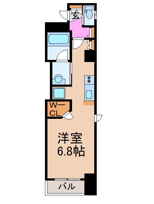 シティライフ御器所(ワンルーム/2階)の間取り写真