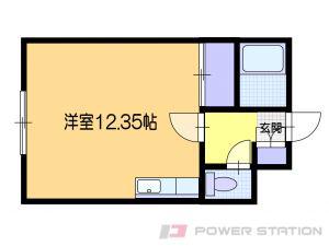 メゾンド麻生(ワンルーム/4階)の間取り写真