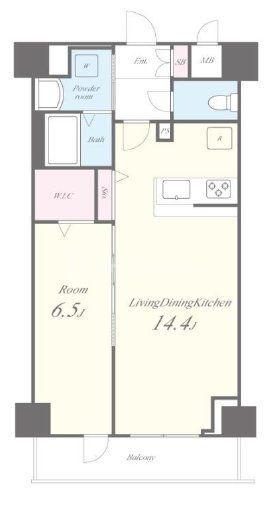 HORIZON RESIDENCE(1LDK/8階)の間取り写真