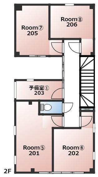 王子ビル(ワンルーム/2階)の間取り写真