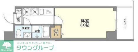 アルファコート蕨3(1K/4階)の間取り写真