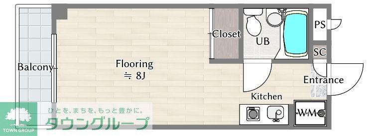 WILL東伏見(ワンルーム/3階)の間取り写真