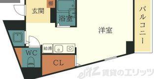 サンロードII新大阪(1K/4階)の間取り写真