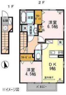 コンフォール(1LDK/1階)の間取り写真