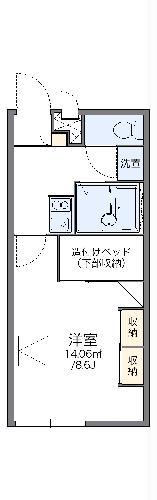 レオパレスKASAGI(1K/2階)の間取り写真