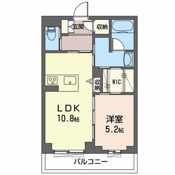 サラ イースト(1LDK/3階)の間取り写真