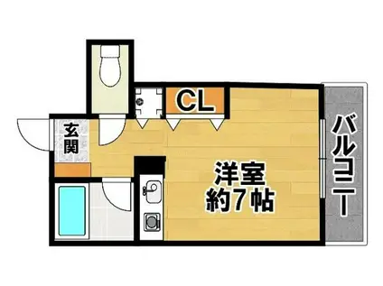 エクセレント・コタニ(ワンルーム/3階)の間取り写真