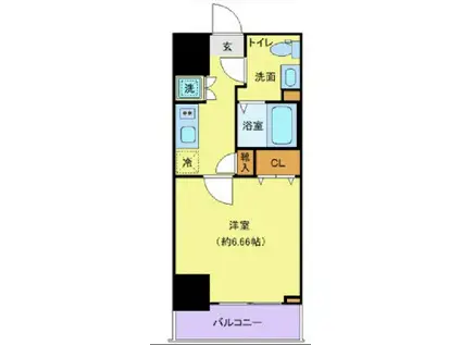 ハウスセゾン新板橋(1K/7階)の間取り写真