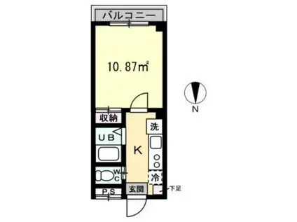 NKハウス(1K/2階)の間取り写真