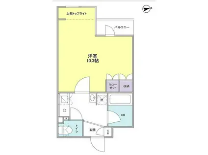 プレディアスタイル西麻布(1K/1階)の間取り写真