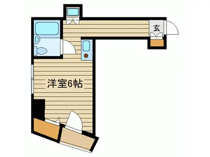 グレース東和(ワンルーム/3階)の間取り写真