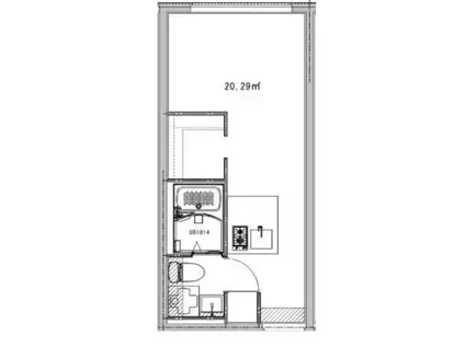 CREDCOURT 西荻窪(1DK/3階)の間取り写真