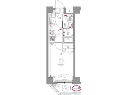 REXZY西川口AZIV(1K/8階)の間取り写真