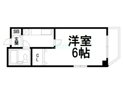 メゾンエスポート(1K/4階)の間取り写真