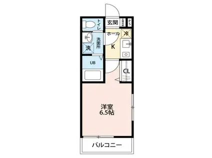 ファーストテラス田無(1K/3階)の間取り写真