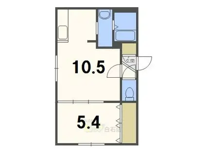 パルコ栄通20(1LDK/1階)の間取り写真