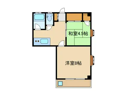 シャトルコイズミ(2K/2階)の間取り写真